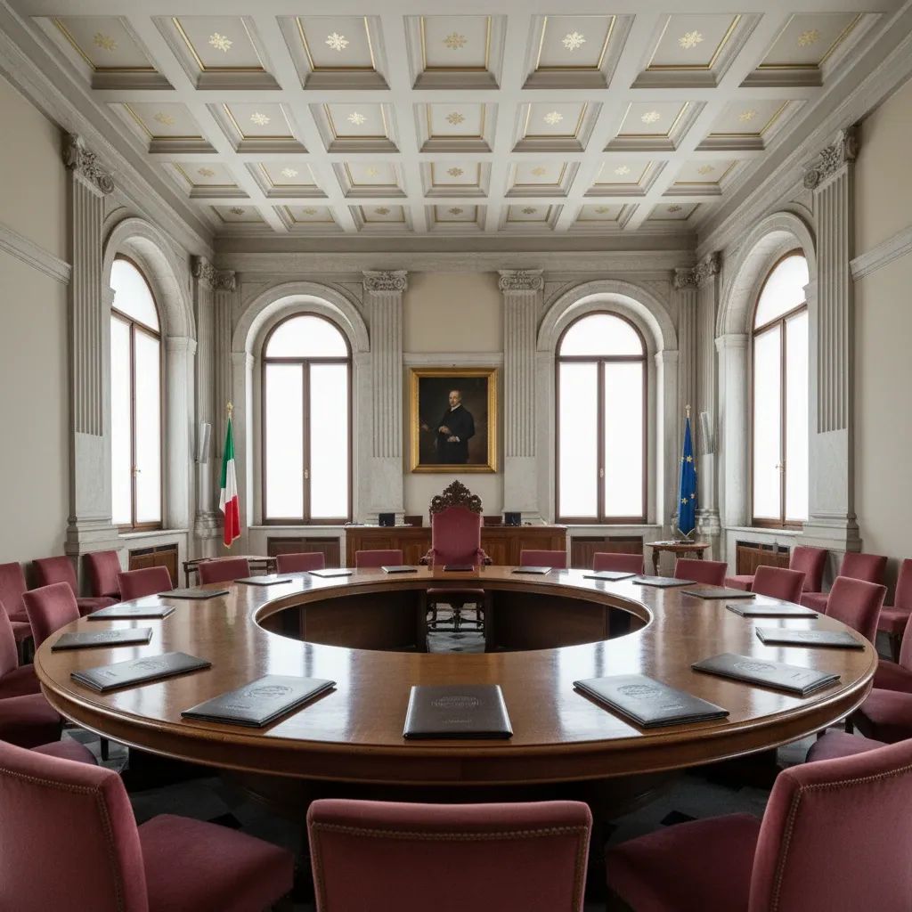 Italian government building representing political unity and diplomatic negotiations