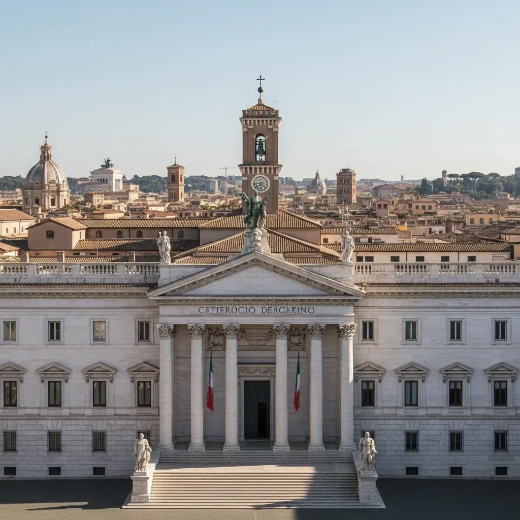 Italian Parliament building representing government institutions and political accountability
