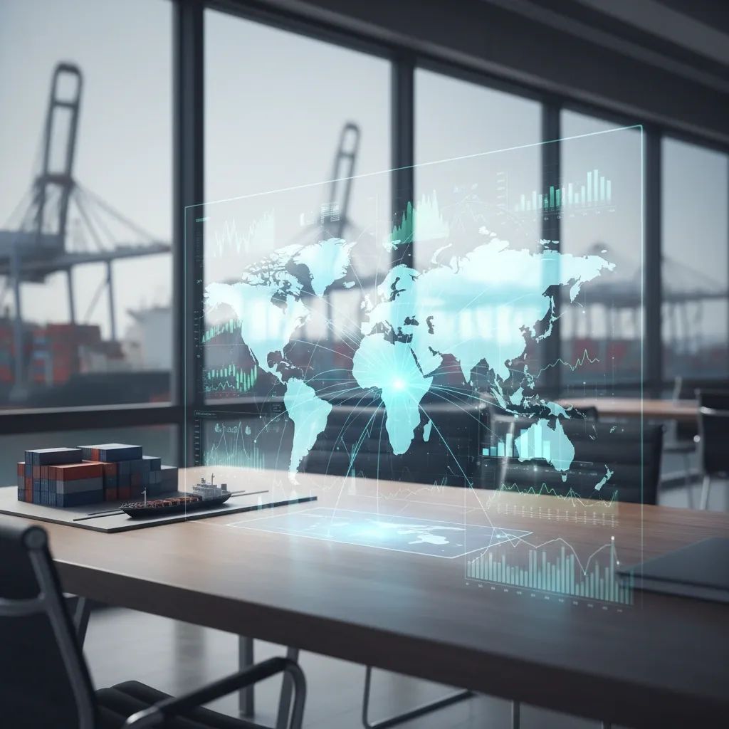 Global trade and tariff impact visualization with Italy economy focus