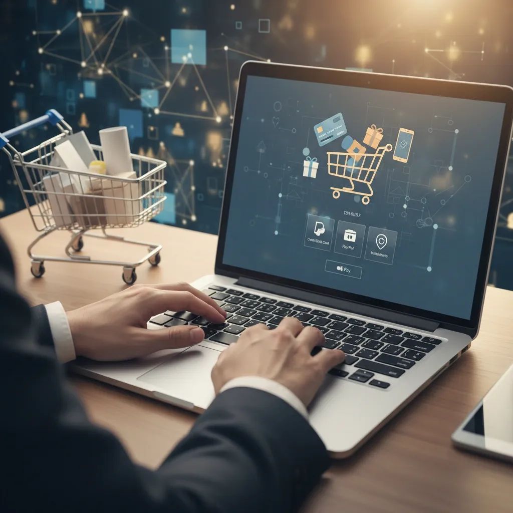 Online shopper reviewing payment options at checkout with Buy Now Pay Later option visible