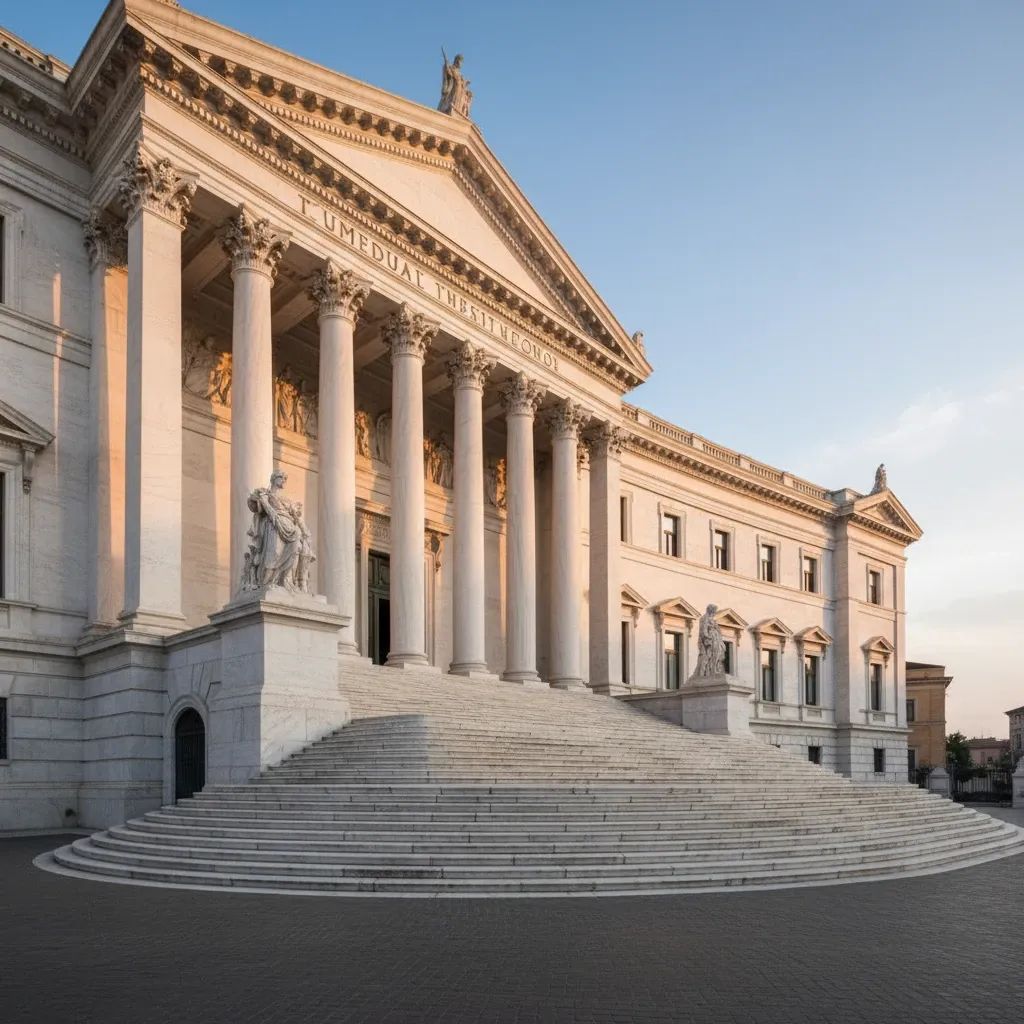 Italian government institutional building representing judicial reform debate