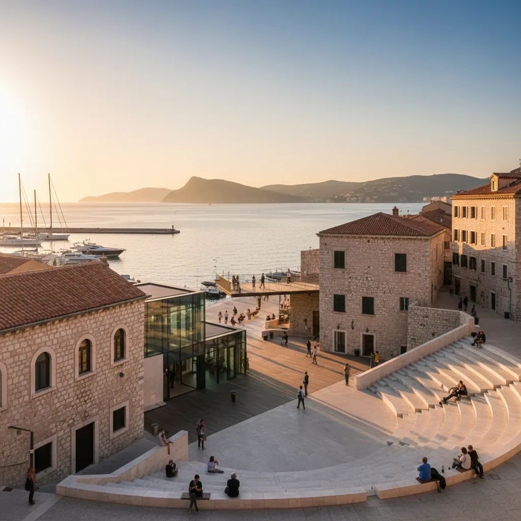 Ancona's waterfront development showcasing cultural venue and Adriatic port landscape