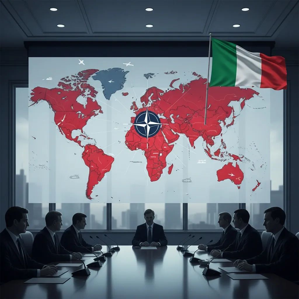 World map showing Russia-North Korea military alliance with NATO indicators